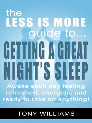 cover image of Getting a Great Night's Sleep